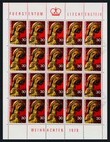 🇱🇮 1970 SÉRIE 1er jour « SCULPTURE EN BOIS « (LBK 39.00)